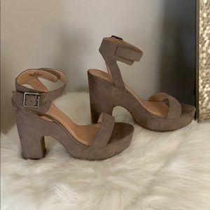 Madden Girl Halee Suede Platform Heels